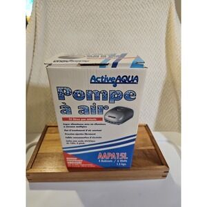 AAPA15L Active Aqua, 4 Outlets, 6W, 15 L/Min Air Pump, Silver,Grey New‎ In Box